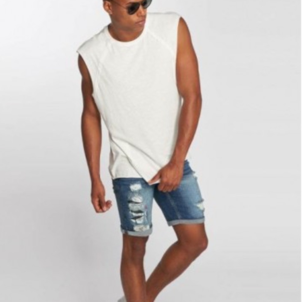 ONLY & SONS sleeveless WHITE TANK - S